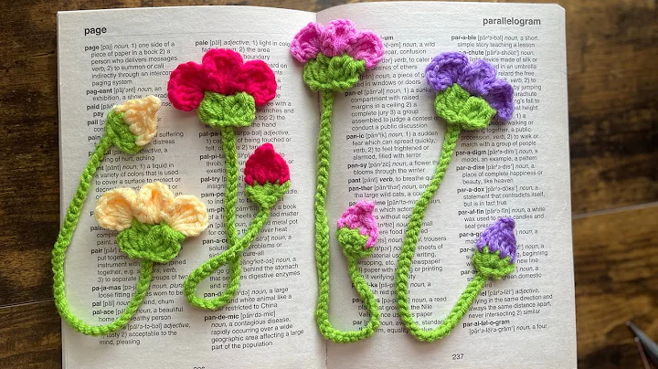 Quick and Simple Crochet Flower Bookmark Tutorial