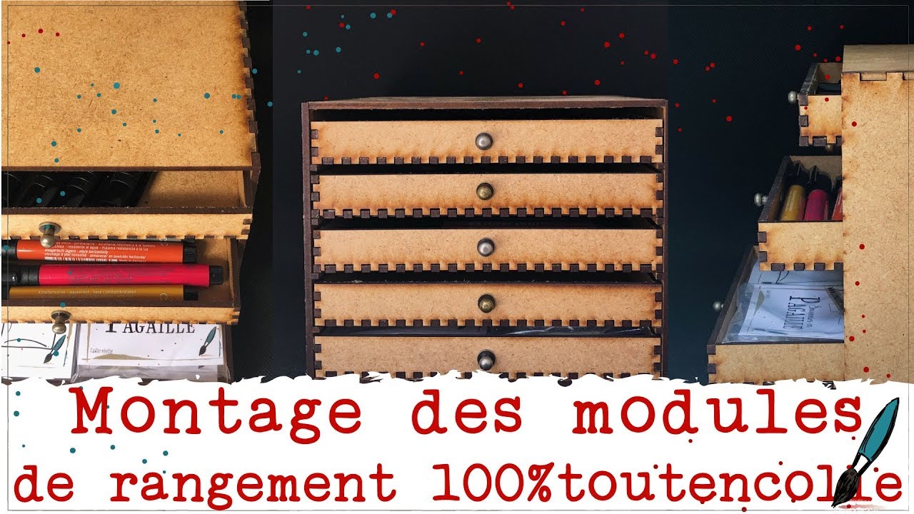 module de rangement 5 tiroirs scrapbooking tiendas