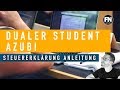 Steuererklärung Dualer Student oder Azubi | Steuererkläung selber machen Azubi oder Duales Studium