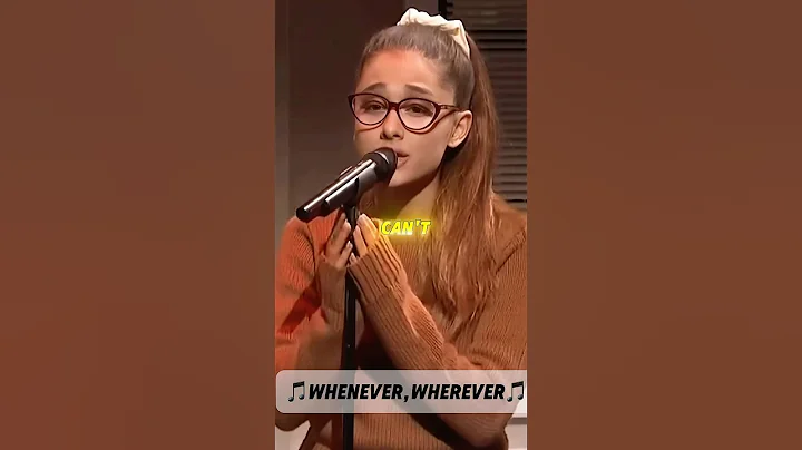 Ariana Grande sings Shakira song 🎵🔥🎶#arianagrande ##singer
