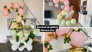 BOUQUET DE GLOBOS/COMO HACER NÚMEROS PARA BOUQUET DE GLOBOS FÁCILES/IDEAS PARA BOUQUET DE GLOBOS