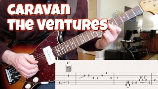 Caravan (Ventures version with tabs) chords
