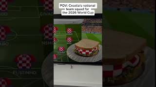 POV: Croatia's national team squad for the 2026 World Cup #viral