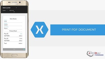 Xamarin Android Tutorial - Create PDF File and Print
