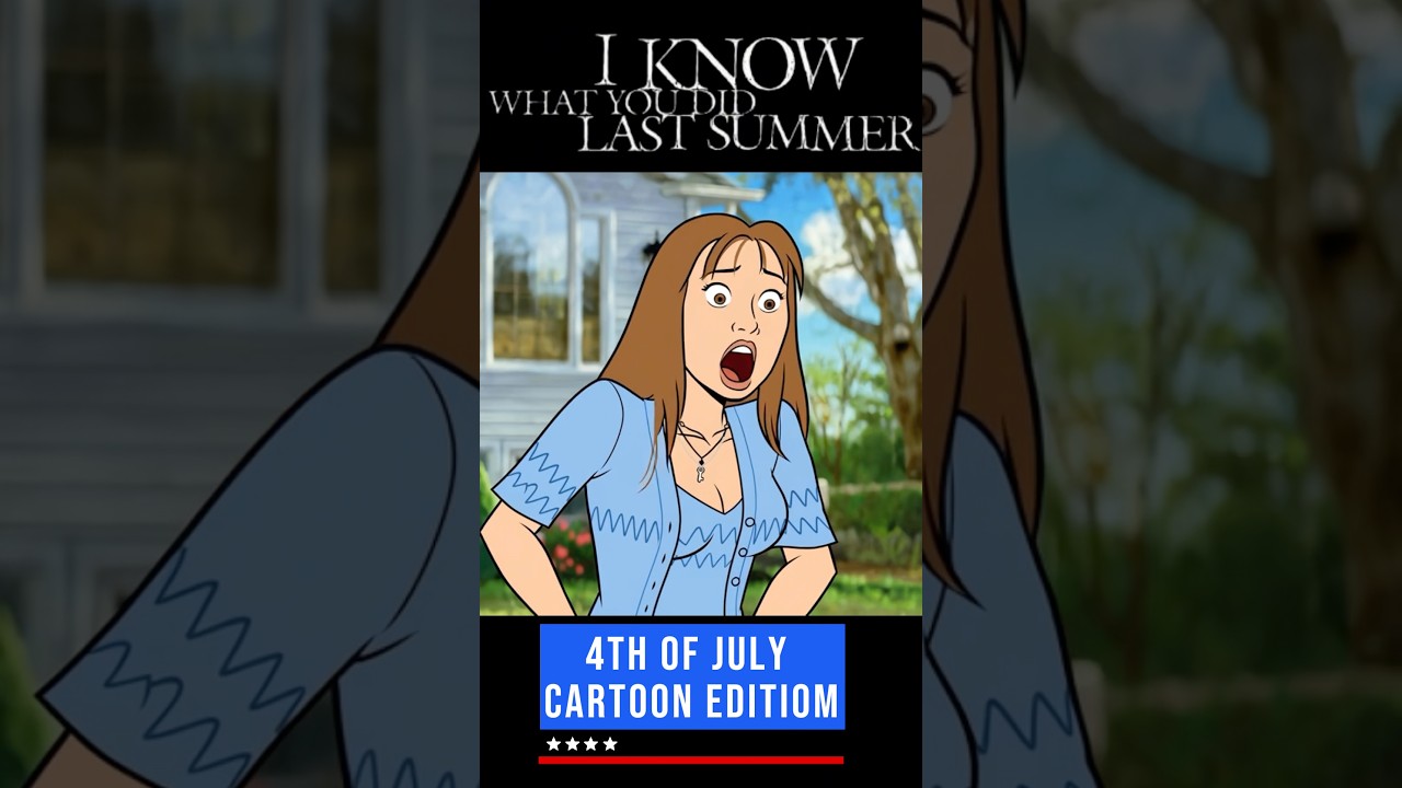 I Know What You Did Last Summer | 4th Of July Cartoon Edition #halloween #shorts #independenceday