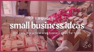 small business ideas FOR TEENAGERS in 2024 ☆ 30+ easy, realistic side hustle ideas