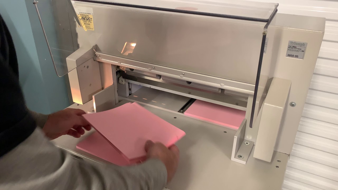 MBM Triumph 4850 Paper Cutter YouTube