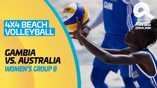 Beach Volleyball 4x4 - Gambia vs Australia | Women's Group B Match|ANOC World Beach Games Qatar 2019 screenshot 3