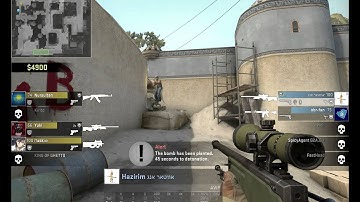 CSGO DUST 2 awp kill from box