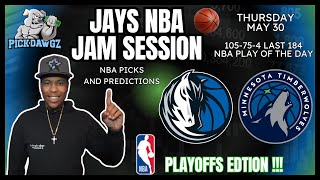 NBA Playoffs Picks & Predictions Mavs Vs T-Wolves Game 5 Thursday 5/30/24 | Jay's NBA Jam Session