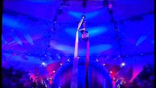 aerial duo silk TV show circo Massimo.Olga and Andrey.