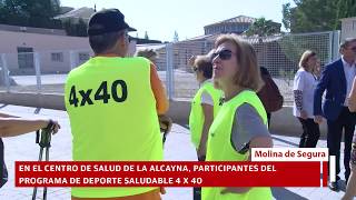 Visita al programa de deporte saludable 4 x 40 en La Alcayna
