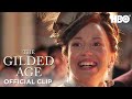 Lighting of the New York Times Building | The Gilded Age | HBO