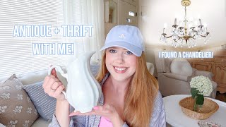 HUGE THRIFT WITH ME FOR COTTAGE DECOR + FINDING MY DREAM CHANDELIER!