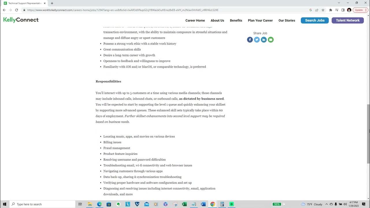 Kelly Connect Technical Support Representative Remote Job YouTube