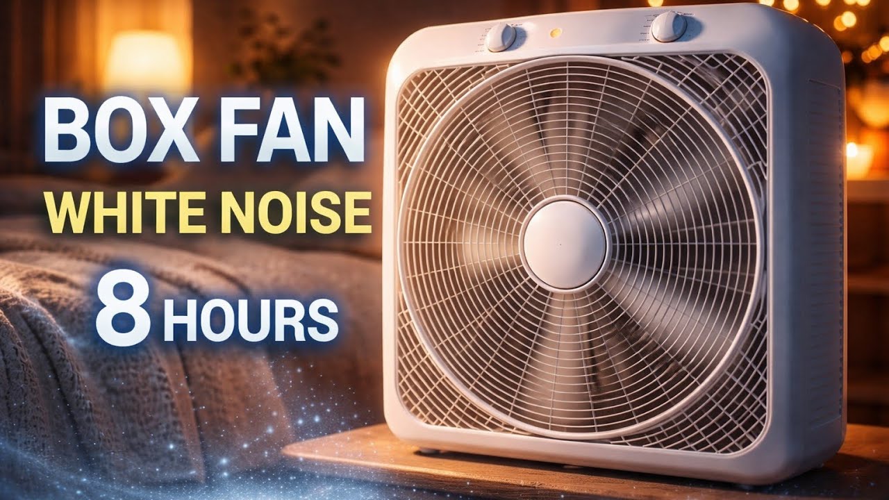 Fan White Noise for Deep Sleep 🌙 8 Hours | Block Noise, Relax Mind, Fall Asleep Fast