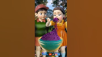 Squid Game AI Korean Snack Popping Candy ASMR #squidgame #squidgame2 #ai #asmr