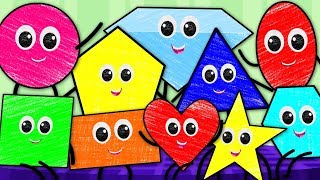 Shapes Song | Shapes Chant | Learn Shapes For Kids | Preschool Videos By Crayons Nursery Rhymes