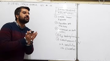 O level Math *How To Solve Simultaneous Equations* Lec No 16 (For Css Gsa Recommended)