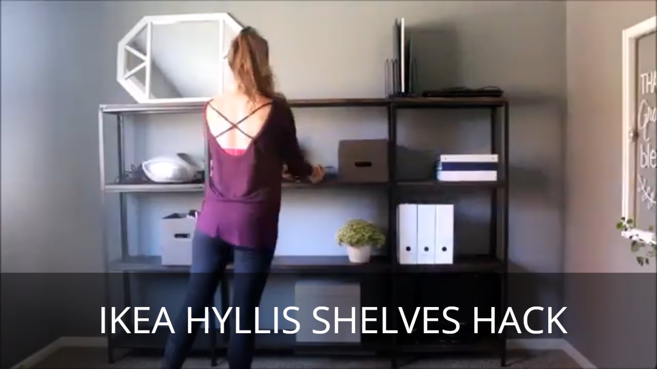 How To Make An Industrial Bookshelf Ikea Hyllis Hack Cheap