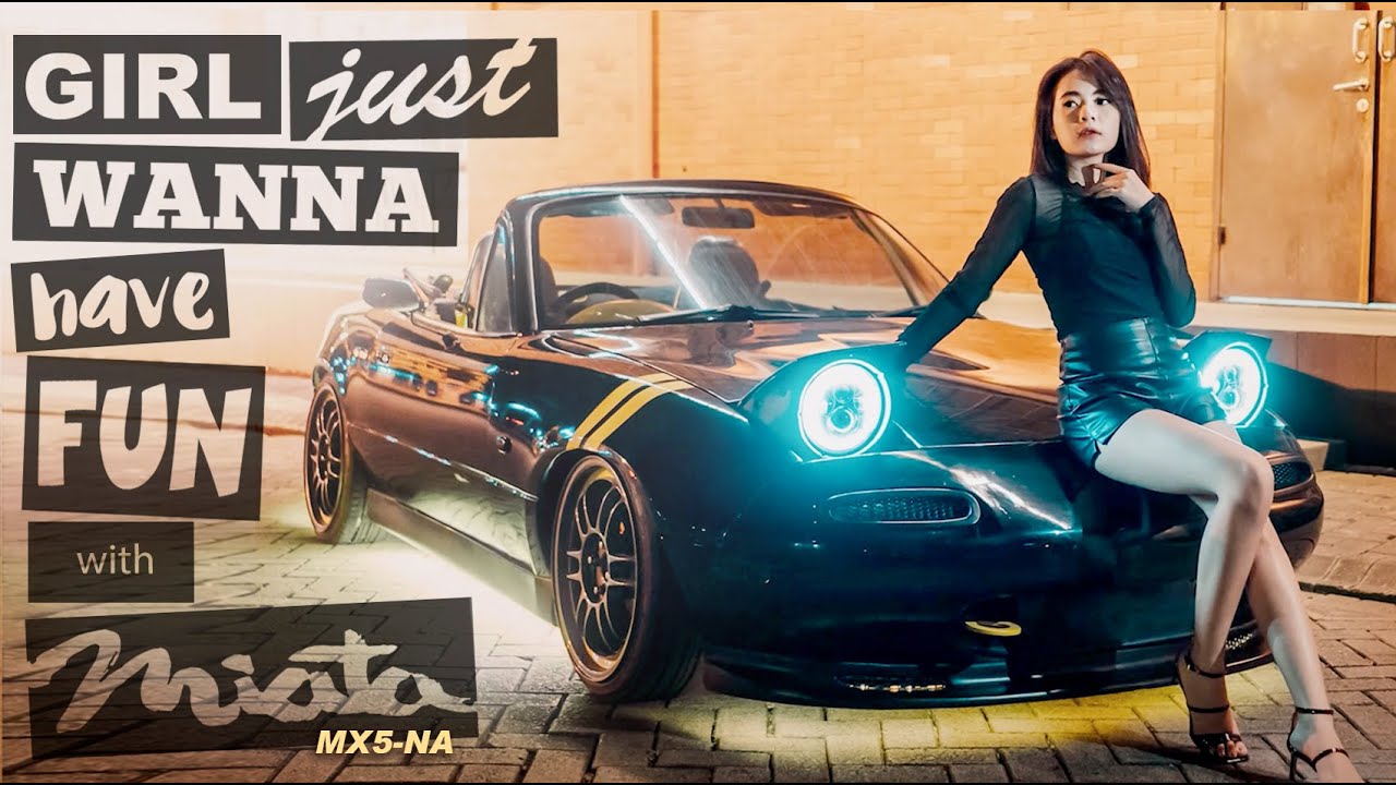 Girl just wanna have fun with Mazda MX-5 Miata NA 1990 | Indonesia | Cinematic Car Videography