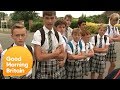 Schoolboy Protest No-Shorts Uniform policy... by Wearing Skirts! | Good Morning Britain