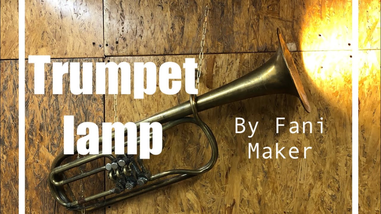 DIY trumpet lamp come trasformare una tromba in lampada YouTube