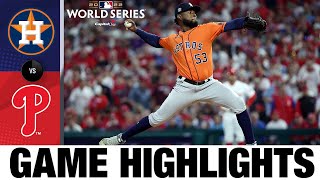 Astros vs. Phillies World Series Game 4 Highlights (11\/2\/22) | MLB Highlights