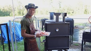 Smoked Bacon Wrapped Deep Fried Chile Slaw Dogs