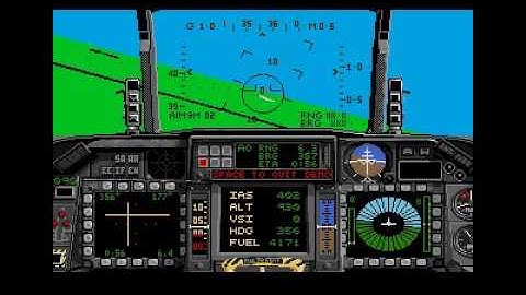 F-16 combat pilot for Atari ST (demo mode)