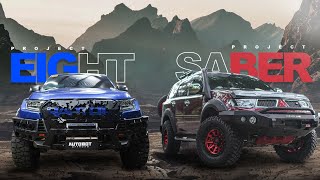 FORD RANGER RAPTOR X MITSUBISHI MONTERO - Project EIGHT X Project SABER