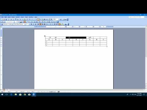How to Merge Row & Column in MS Word with Shortcut key