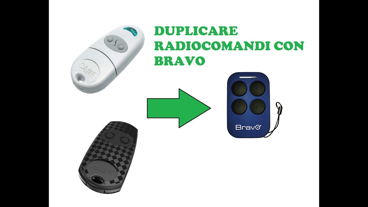Bravo Aladino Radiocomando Universale Radiocomando 433Mhz - YouTube
