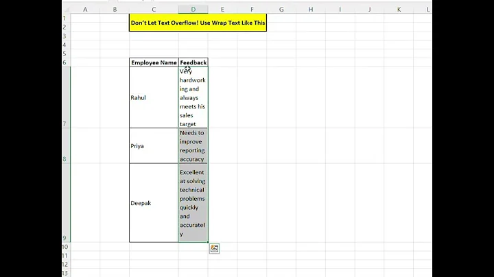 Excel Shortcut Key 4 How Wrap Text
