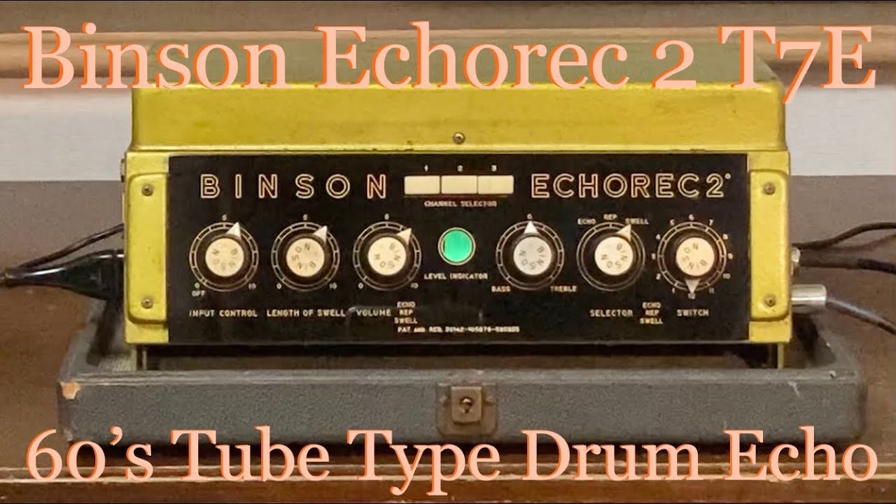 Binson Echorec 2 T7E 1960's Drum Echo Machine [Tube Type] - YouTube