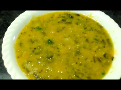 Dal with Green Onions or Spring Onions - Ulli Kollu Pappu