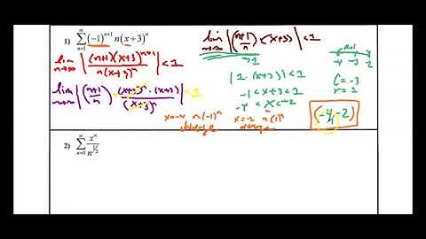BC Lesson 45 - Interval of Convergence (3 Examples) - Part 1