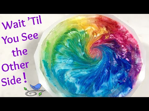 160] ALCOHOL INK Shimmer in RESIN : The Surprising PEARL Ink Effect (with  NO White Blobs!) 