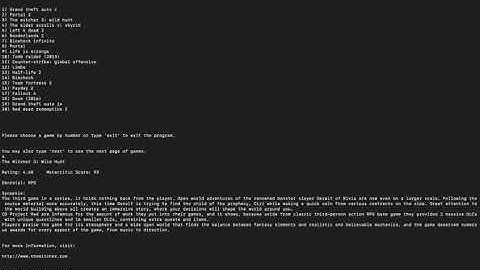 Gamerfluent Walkthrough - Flatiron CLI Project