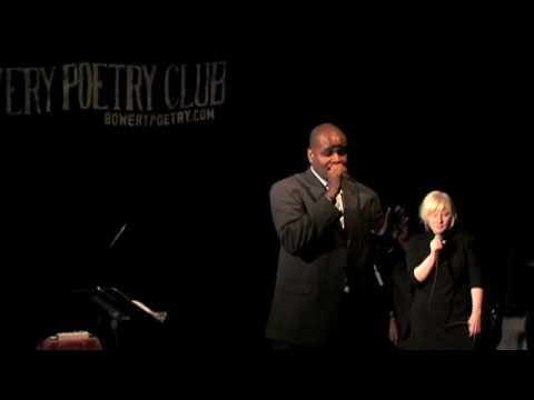 Shawn Randall Freestyles at the Bowery Poetry Club