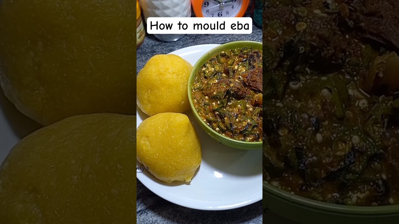 How to mould eba/swallow like a Pro. Please subscribe before leaving. 