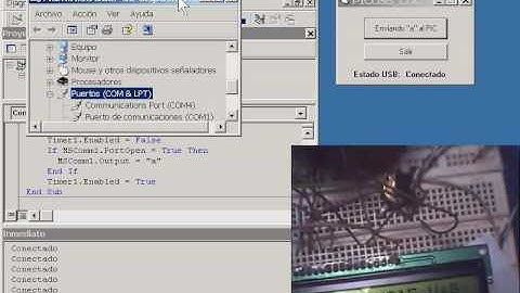 Estado de conexión del pic 18f4550 al pc por usb