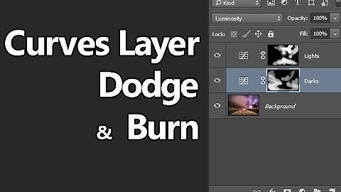 Curves Layer Dodge and Burn in Photoshop