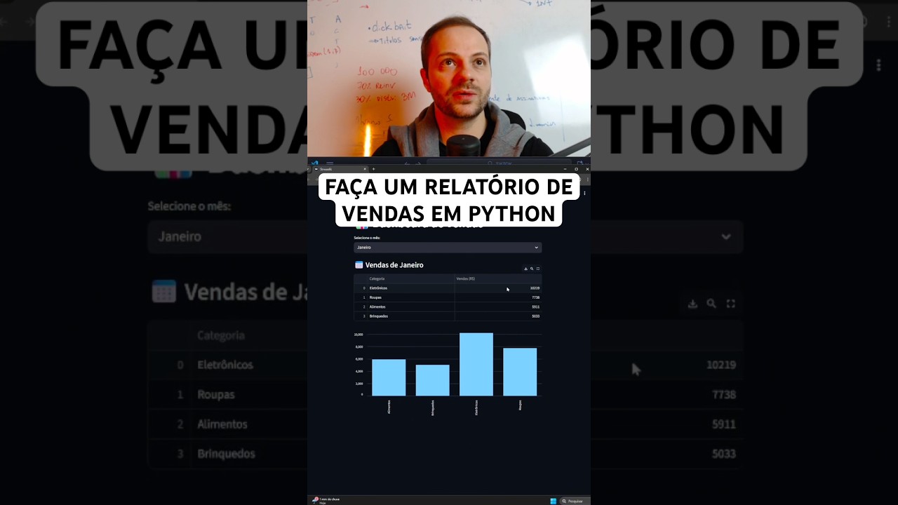 RELATÓRIO DE VENDAS COM INTERFACE GRÁFICA EM PYTHON - YouTube