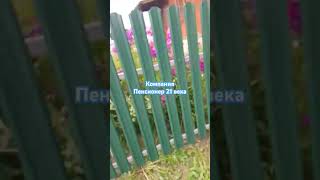 Установка забора из металла профиля