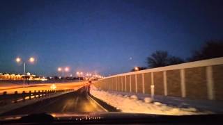 Texas Snowmagedon - Driving Through Lubbock,TX