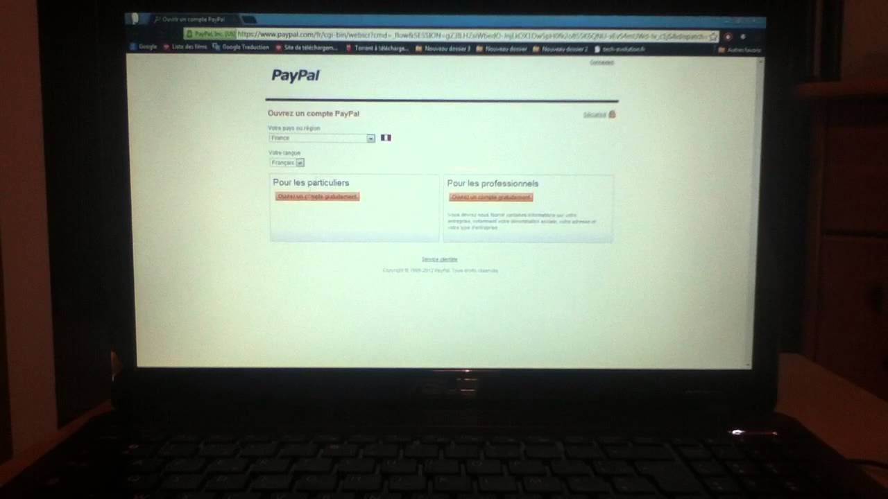 Créer compte Paypal sans carte bancaire / Ouvrir un compte Paypal - YouTube