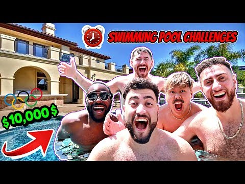 WHO CAN STAY UNDER WATER THE LONGEST CHALLENGE  (EXTREME POOL CHALLENGES)