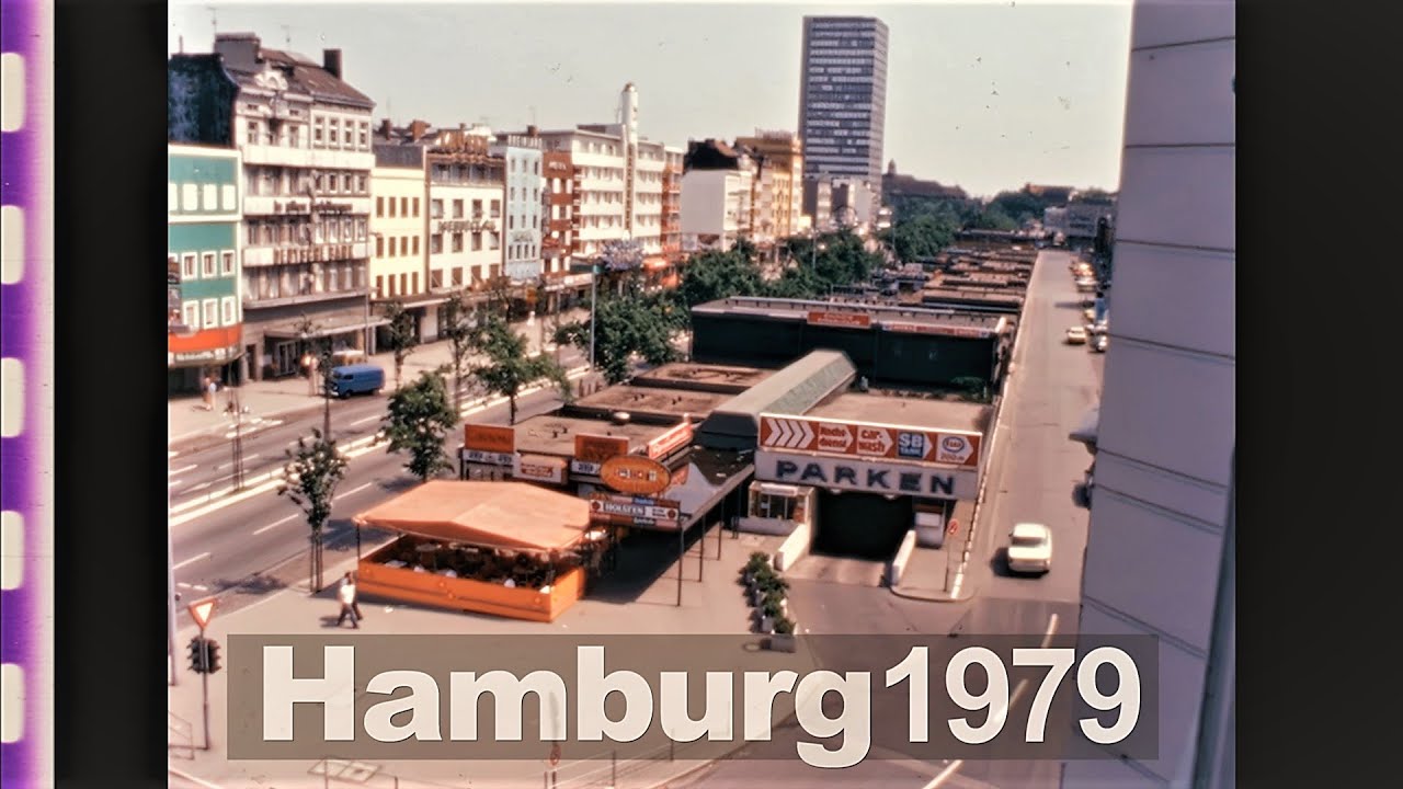Hamburg 1979 - Fischmarkt - Reeperbahn Tag & Nacht - Hafen - Schulau mit Live-Ton