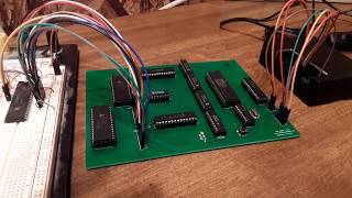 8088 PCB connected to Raspberry PI SPI bus. 8255 Demo